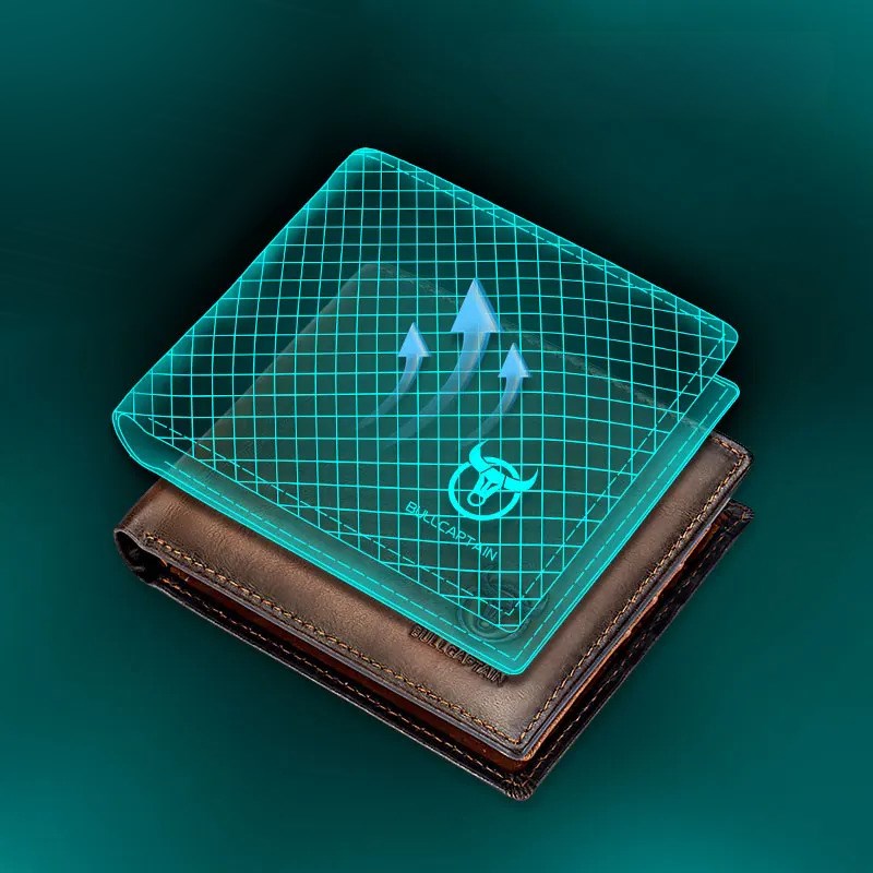 Кожаный мужской кошелек, Мужской бумажник их натуральной кожи